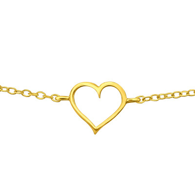 Brățări - bratara-heart-inima-argint-925-placat-cu-aur-eleganta-minimalista-nobelini