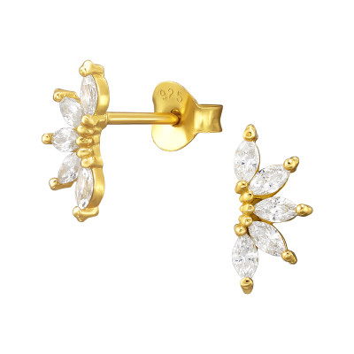 Cercei - cercei-crown-aurii-argint-925-eleganta-regala-nobelini