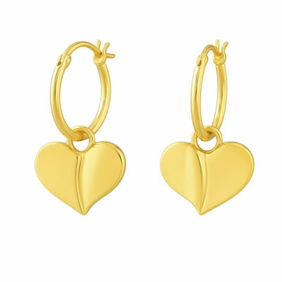 Cercei Argint 925 placați cu Aur 24K - cercei-love-inima-argint-925-placati-cu-aur-nobelini