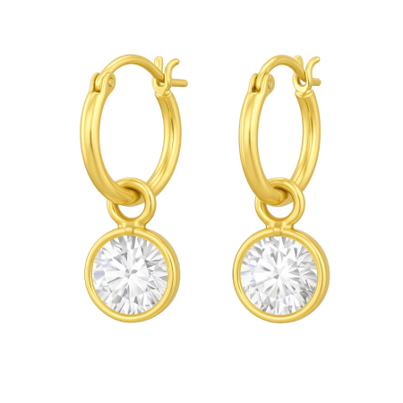Cercei - cercei-mirror-argint-925-placat-aur-24k-cristale-zirconia-nobelini