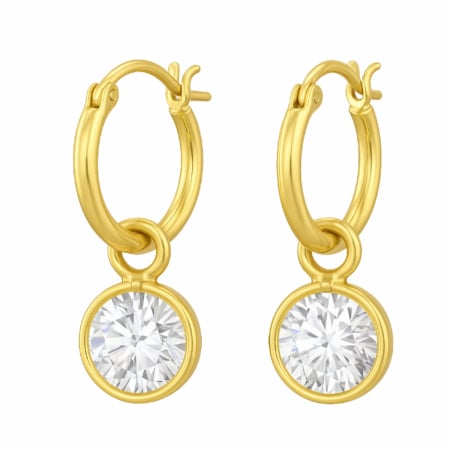 Cercei Argint 925 placați cu Aur 24K - cercei-mirror-argint-925-placat-aur-24k-cristale-zirconia-nobelini