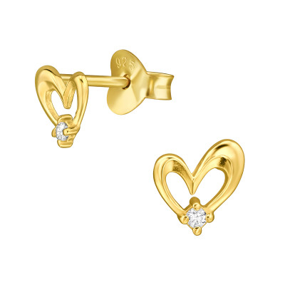 Cercei - cercei-pulse-inima-aurii-argint-925-zirconia-nobelini-placati-cu-aur-24k-cristale-cubic-zirconia