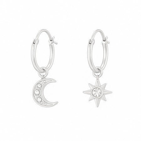 Cercei - cercei-twilight-hoop-luna-si-stea-argint-925-nobelini