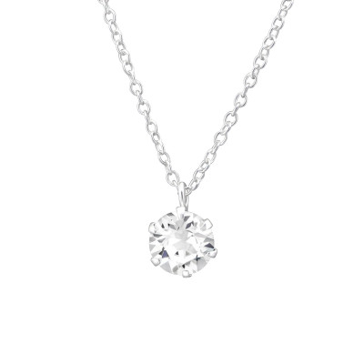 Coliere Argint 925 - colier-rotund-argint-925-cu-zirconiu-stralucire-eleganta-nobelini