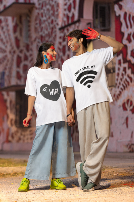 Set 2 tricouri pentru cuplu bumbac 100% [1]