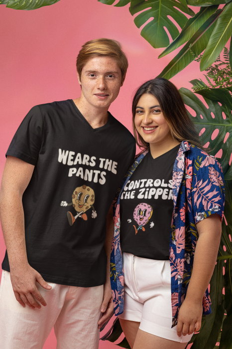 Set 2 tricouri pentru cuplu bumbac 100% [1]