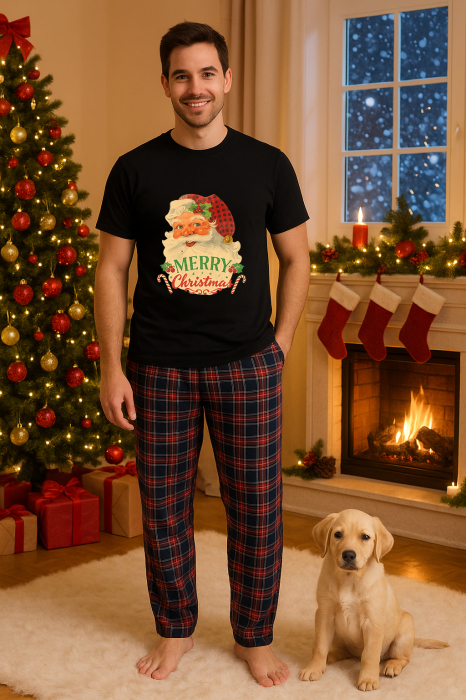 Set pijamale barbati bumbac Colectia Grinch Christmas, sarbatori de Craciun [1]