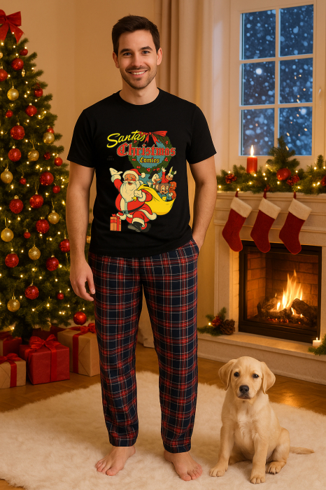 Set pijamale barbati bumbac Colectia Christmas, sarbatori de Craciun [1]