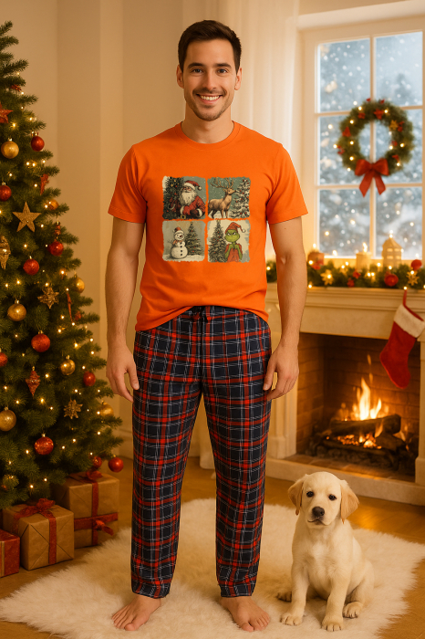 Set pijamale barbati bumbac Colectia Christmas, sarbatori de Craciun [1]