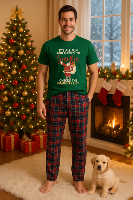 Set pijamale barbati bumbac Colectia Christmas, sarbatori de Craciun [2]