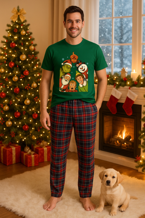 Set pijamale barbati bumbac Colectia Christmas, sarbatori de Craciun [1]