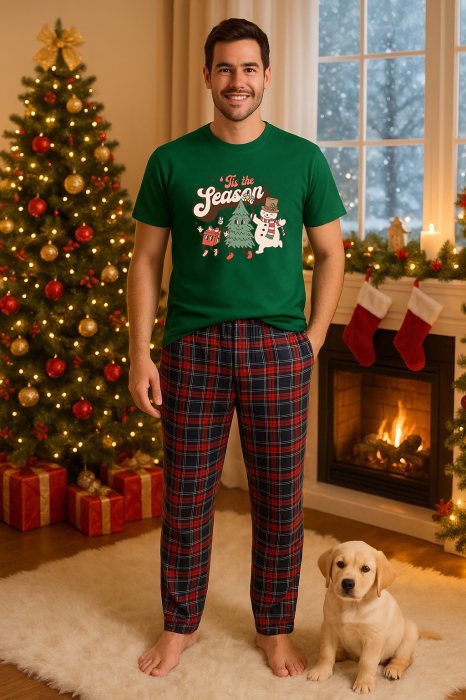 Set pijamale barbati bumbac Colectia Christmas, sarbatori de Craciun [1]