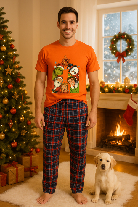 Set pijamale barbati bumbac Colectia Christmas, sarbatori de Craciun [1]