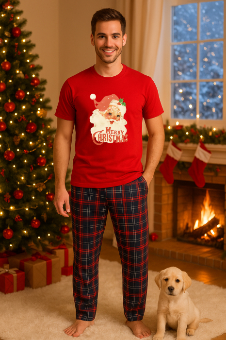 Set pijamale barbati bumbac Colectia Christmas, sarbatori de Craciun [1]