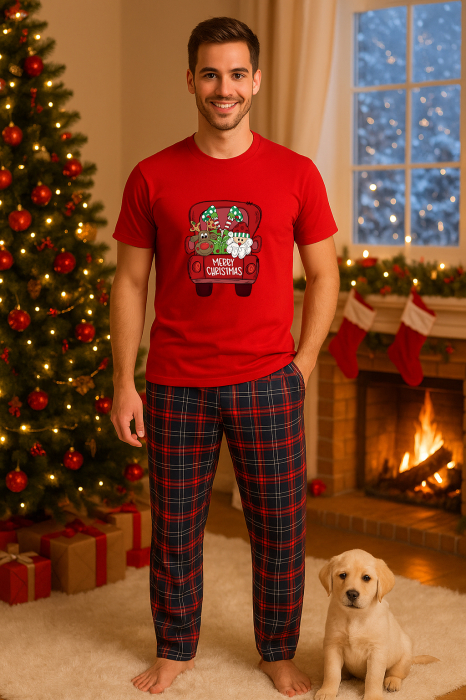 Set pijamale barbati bumbac Colectia Christmas, sarbatori de Craciun [1]