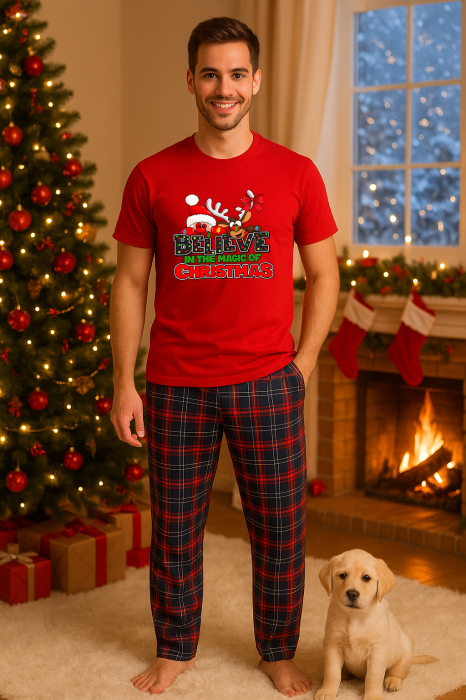 Set pijamale barbati bumbac Colectia Christmas, sarbatori de Craciun [1]