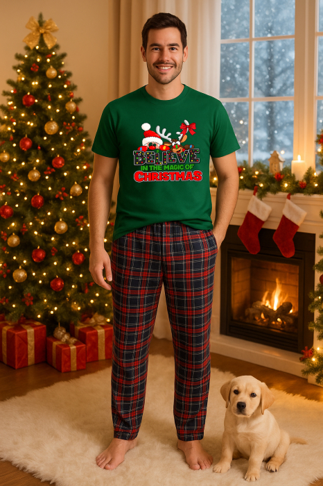 Set pijamale barbati bumbac Colectia Christmas, sarbatori de Craciun [1]