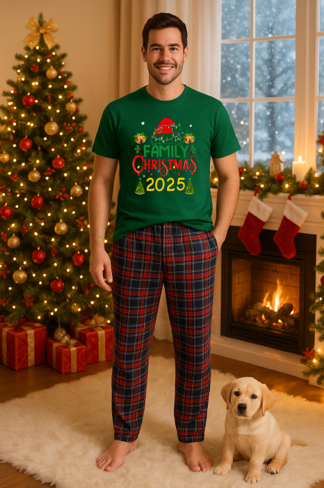 Set pijamale barbati bumbac Colectia Christmas, sarbatori de Craciun [1]