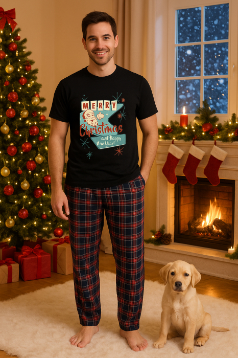 Set pijamale barbati bumbac Colectia Christmas, sarbatori de Craciun [1]