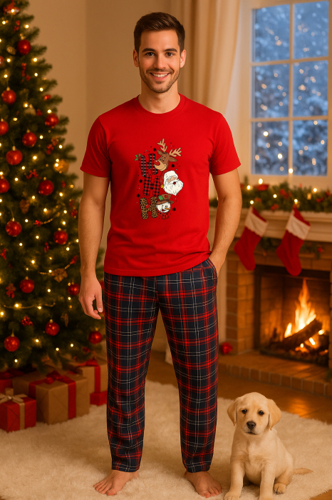 Set pijamale barbati bumbac Colectia Christmas, sarbatori de Craciun [1]