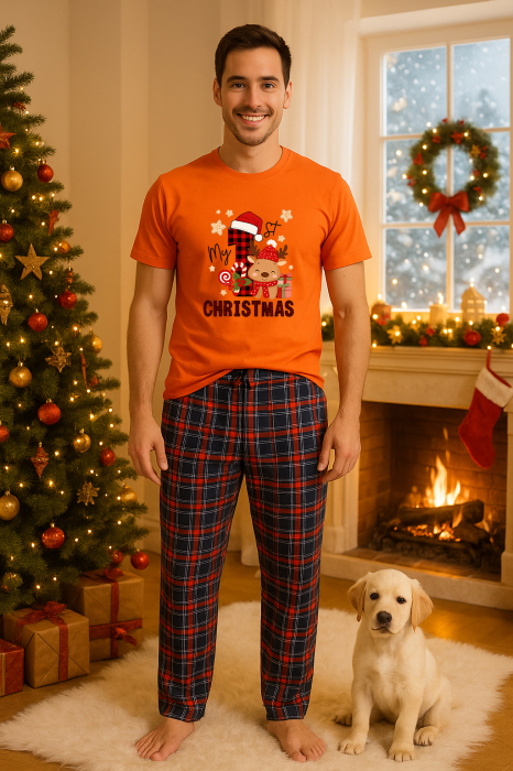 Set pijamale barbati bumbac Colectia Christmas, sarbatori de Craciun [1]