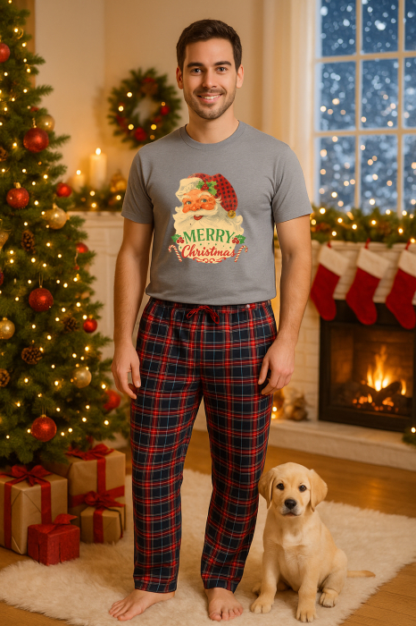 Set pijamale barbati bumbac Colectia Grinch Christmas, sarbatori de Craciun [1]