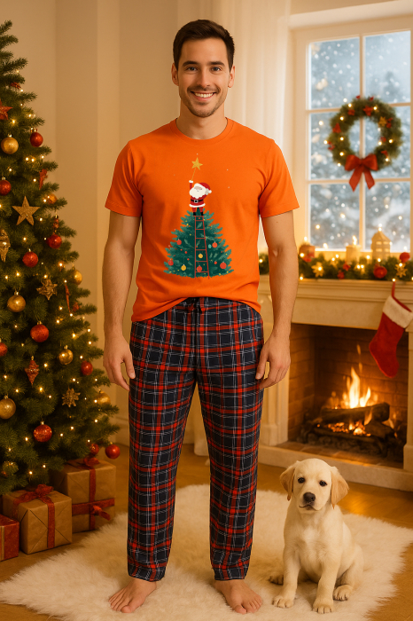 Set pijamale barbati bumbac Colectia Christmas, sarbatori de Craciun [1]