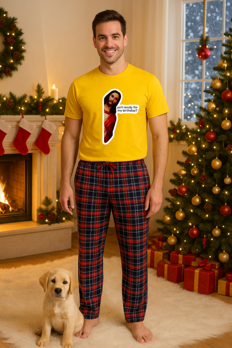Set pijamale barbati bumbac Colectia Christmas, sarbatori de Craciun [1]