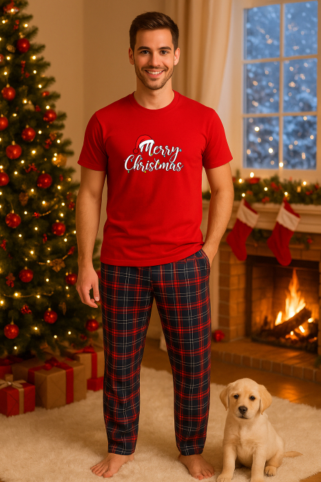 Set pijamale barbati bumbac Colectia Christmas, sarbatori de Craciun [1]