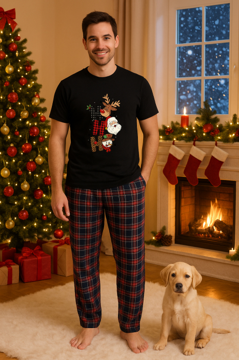 Set pijamale barbati bumbac Colectia Christmas, sarbatori de Craciun [1]