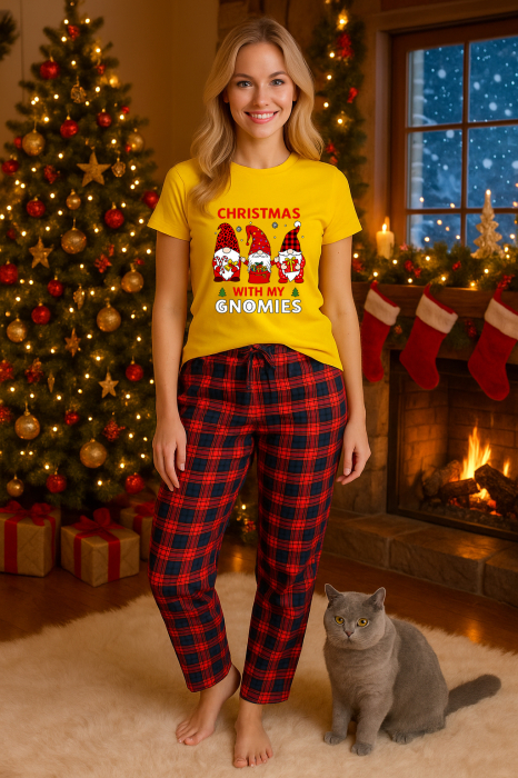 Set pijamale femei bumbac Colectia Grinch Christmas, sarbatori de Craciun [1]