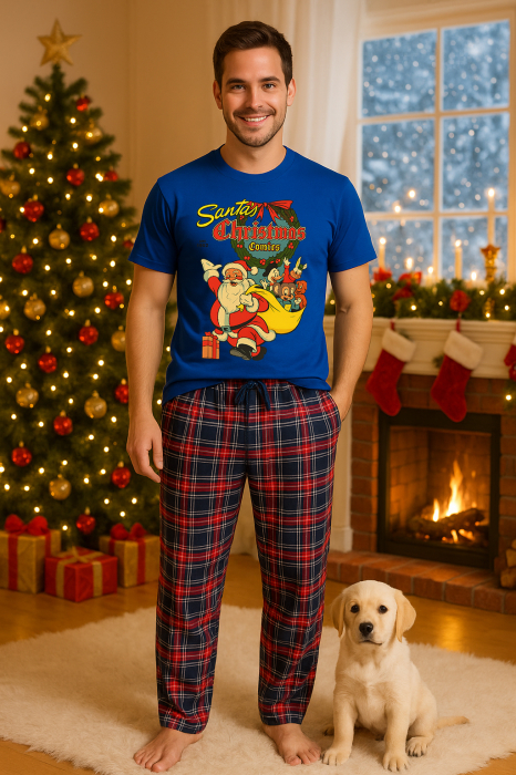 Set pijamale barbati bumbac Colectia Christmas, sarbatori de Craciun [2]