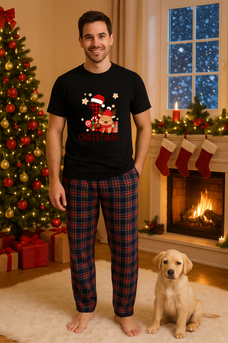 Set pijamale barbati bumbac Colectia Christmas, sarbatori de Craciun [1]
