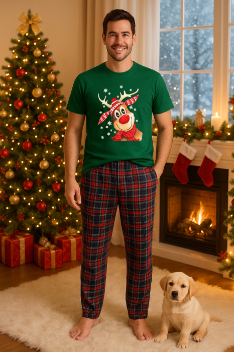 Set pijamale barbati bumbac Colectia Christmas, sarbatori de Craciun [1]