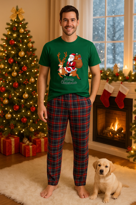 Set pijamale barbati bumbac Colectia Christmas, sarbatori de Craciun [1]