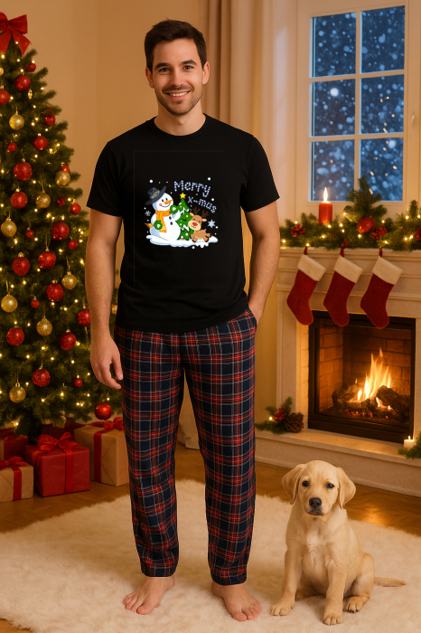 Set pijamale barbati bumbac Colectia Christmas, sarbatori de Craciun [1]