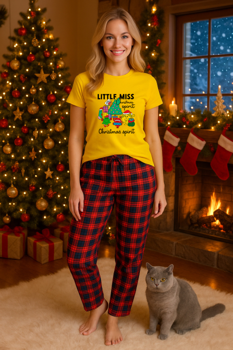 Set pijamale femei bumbac Colectia Christmas, sarbatori de Craciun [1]