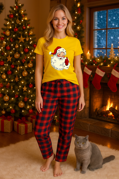 Set pijamale femei bumbac Colectia Christmas, sarbatori de Craciun [1]