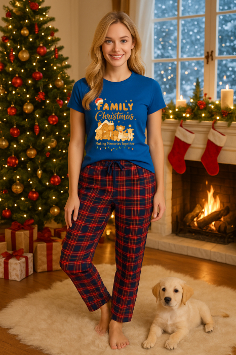 Set pijamale femei bumbac Colectia Christmas, sarbatori de Craciun [1]