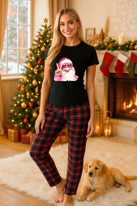 Set pijamale femei bumbac Colectia Christmas, sarbatori de Craciun [1]
