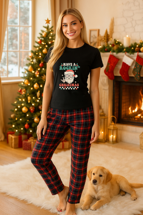 Set pijamale femei bumbac Colectia Christmas, sarbatori de Craciun [1]