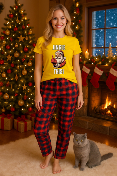 Set pijamale femei bumbac Colectia Christmas, sarbatori de Craciun [1]