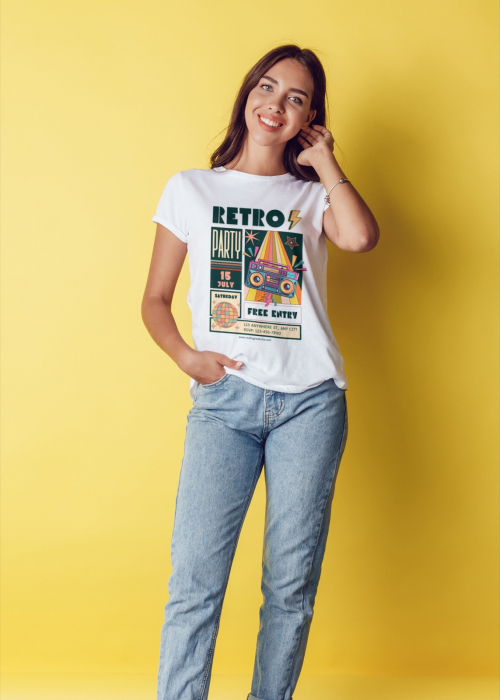 Tricou personalizat premium 100% bumbac Retro Vibes [1]
