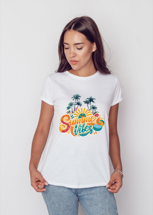 Tricou personalizat premium 100% bumbac Summer Vibes [1]