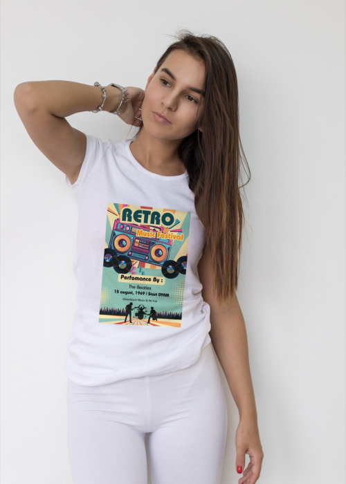 Tricou personalizat premium 100% bumbac Retro Vibes [1]