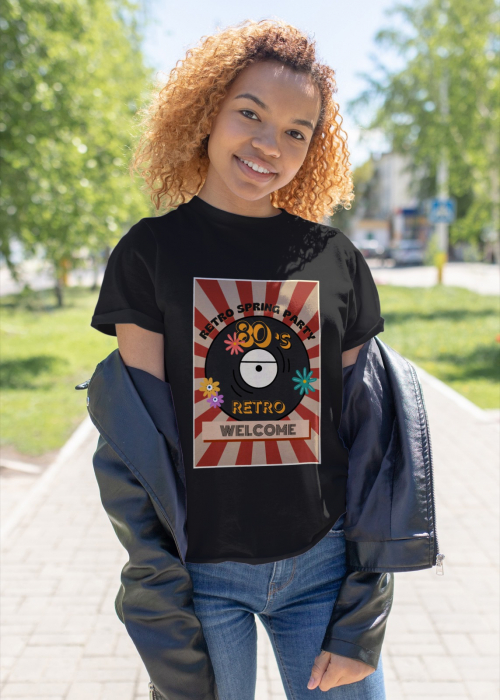 Tricou personalizat premium 100% bumbac Retro Vibes [1]