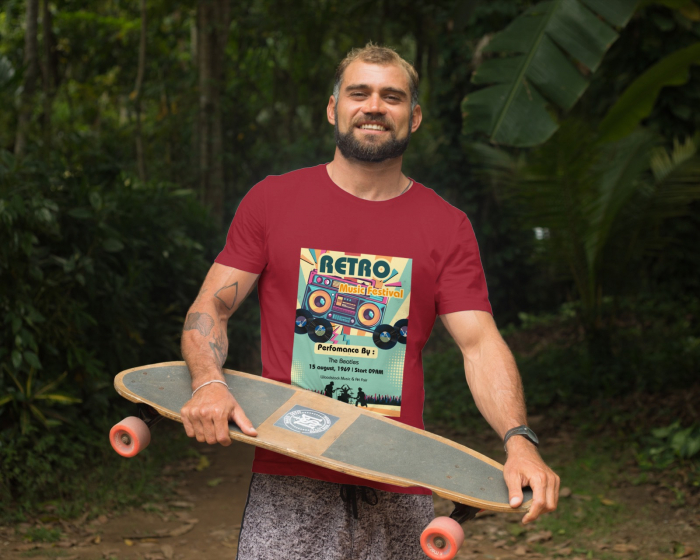 Tricou personalizat premium 100% bumbac Retro Vibes [1]