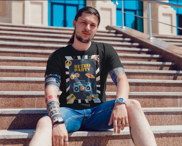 Tricou personalizat premium 100% bumbac Retro Vibes [1]