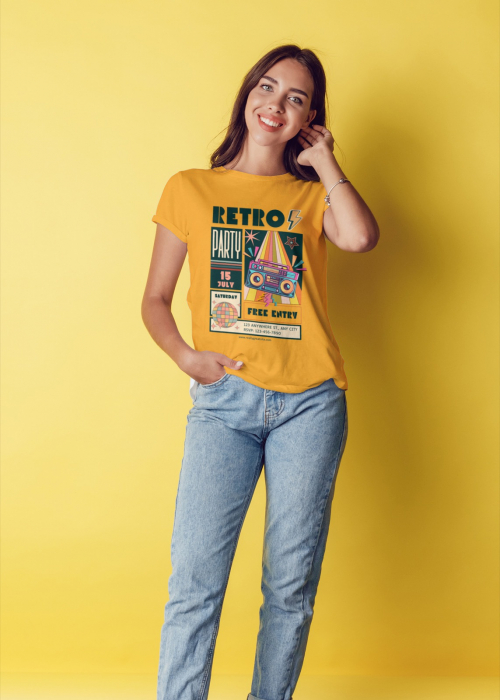 Tricou personalizat premium 100% bumbac Retro Vibes [1]