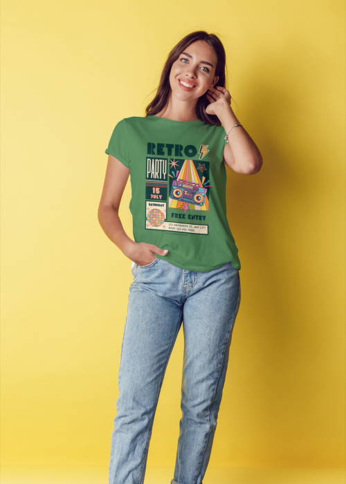 Tricou personalizat premium 100% bumbac Retro Vibes [1]